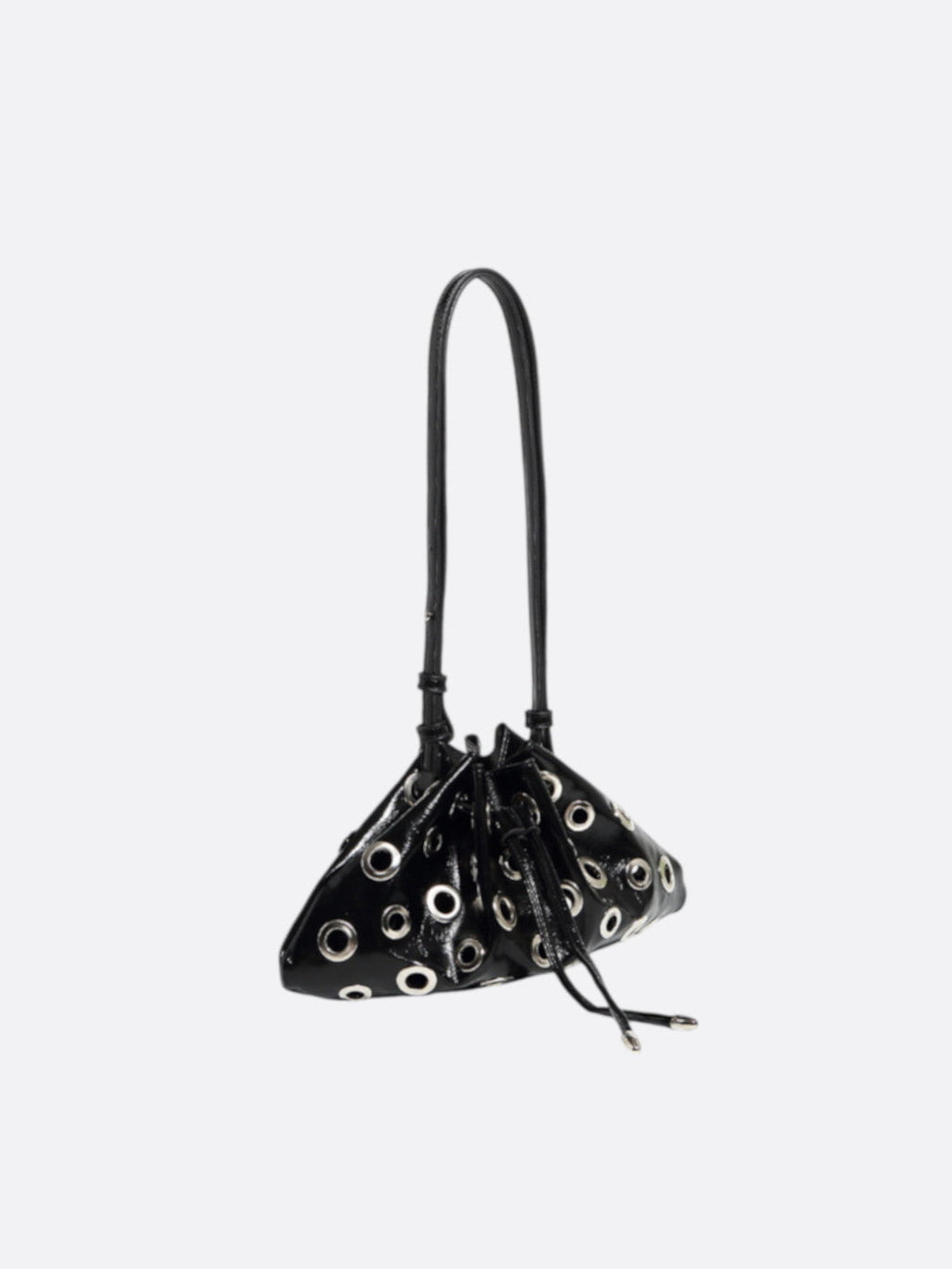 Leather bag with eyelet