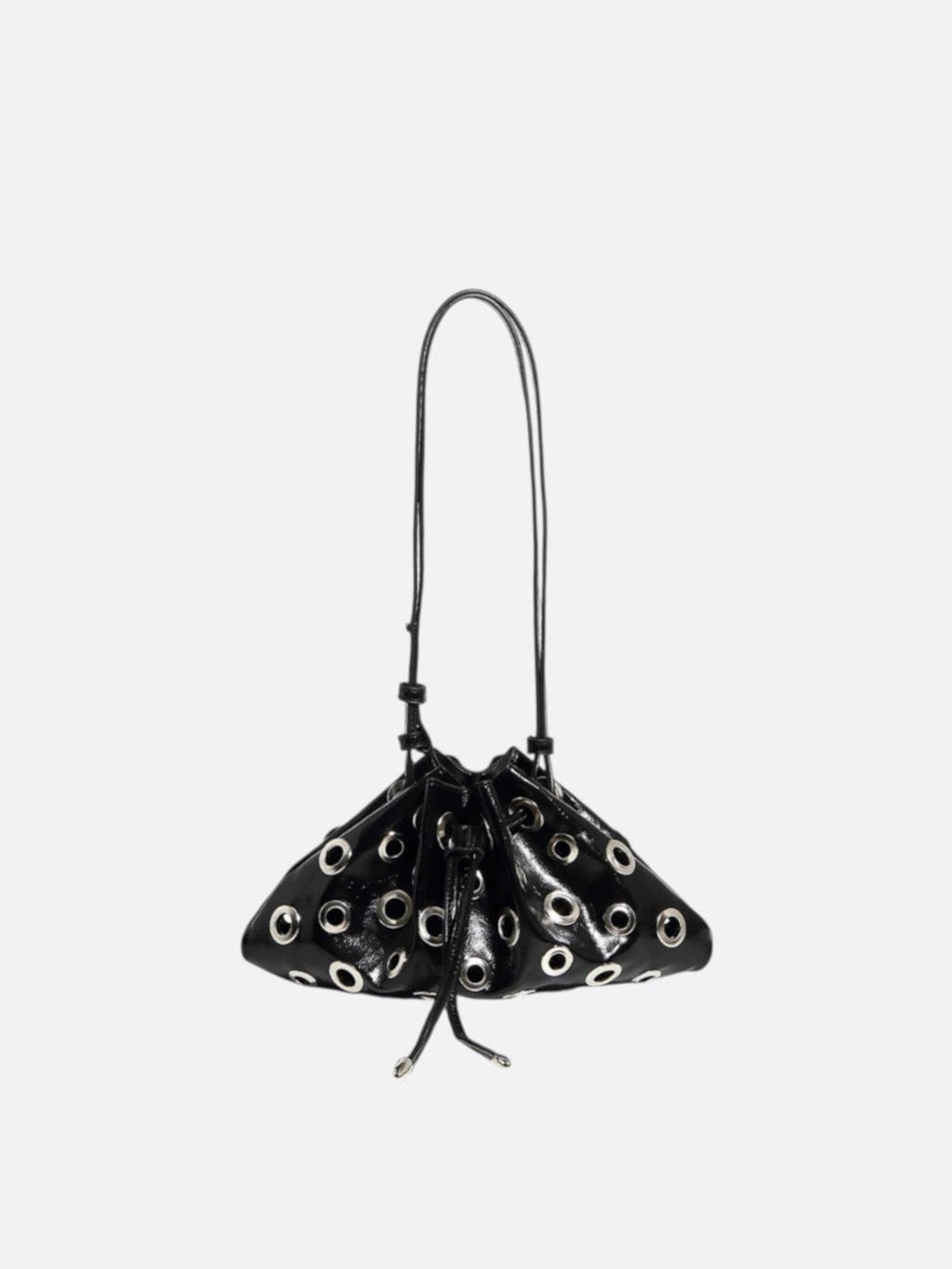 Leather bag with eyelet