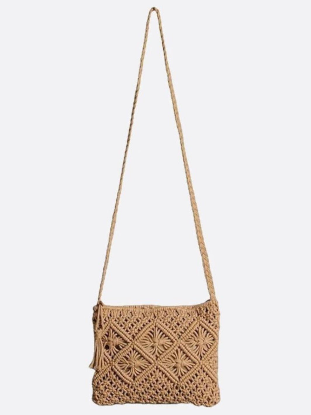 Sac en macramé avec bandoulière