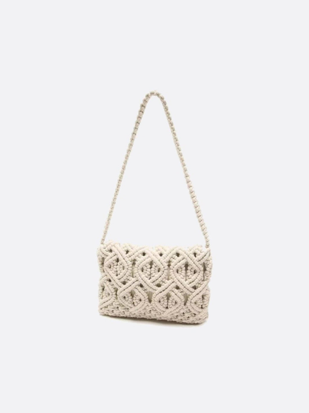 macrame and crochet bag