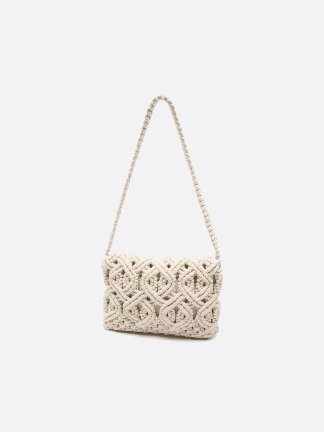macrame and crochet bag