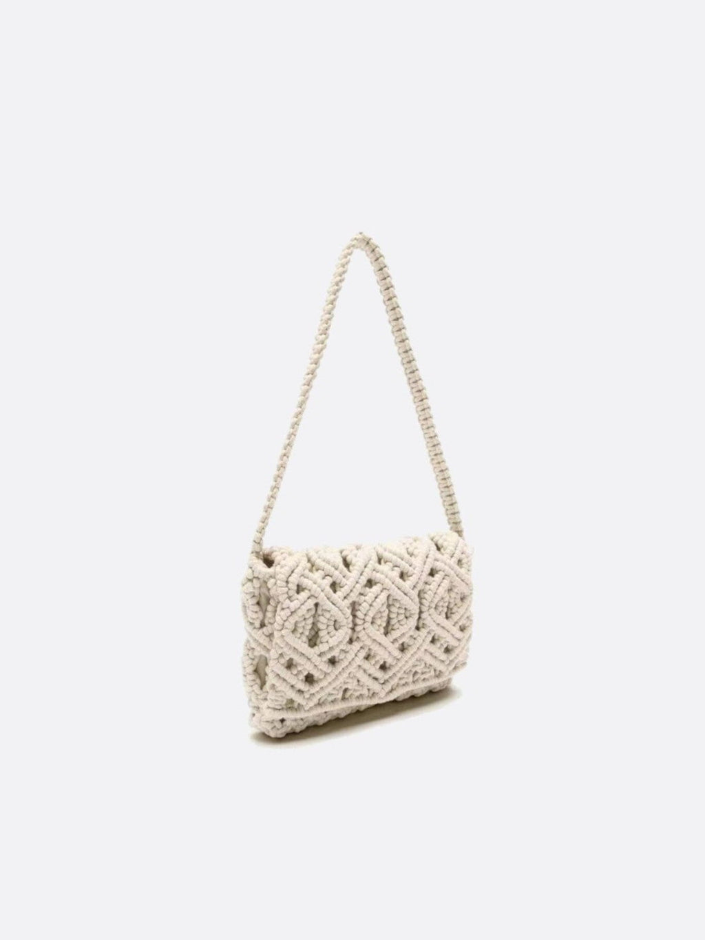 macrame and crochet bag