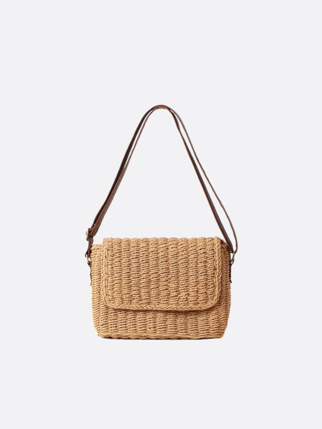 Rectangular straw bag
