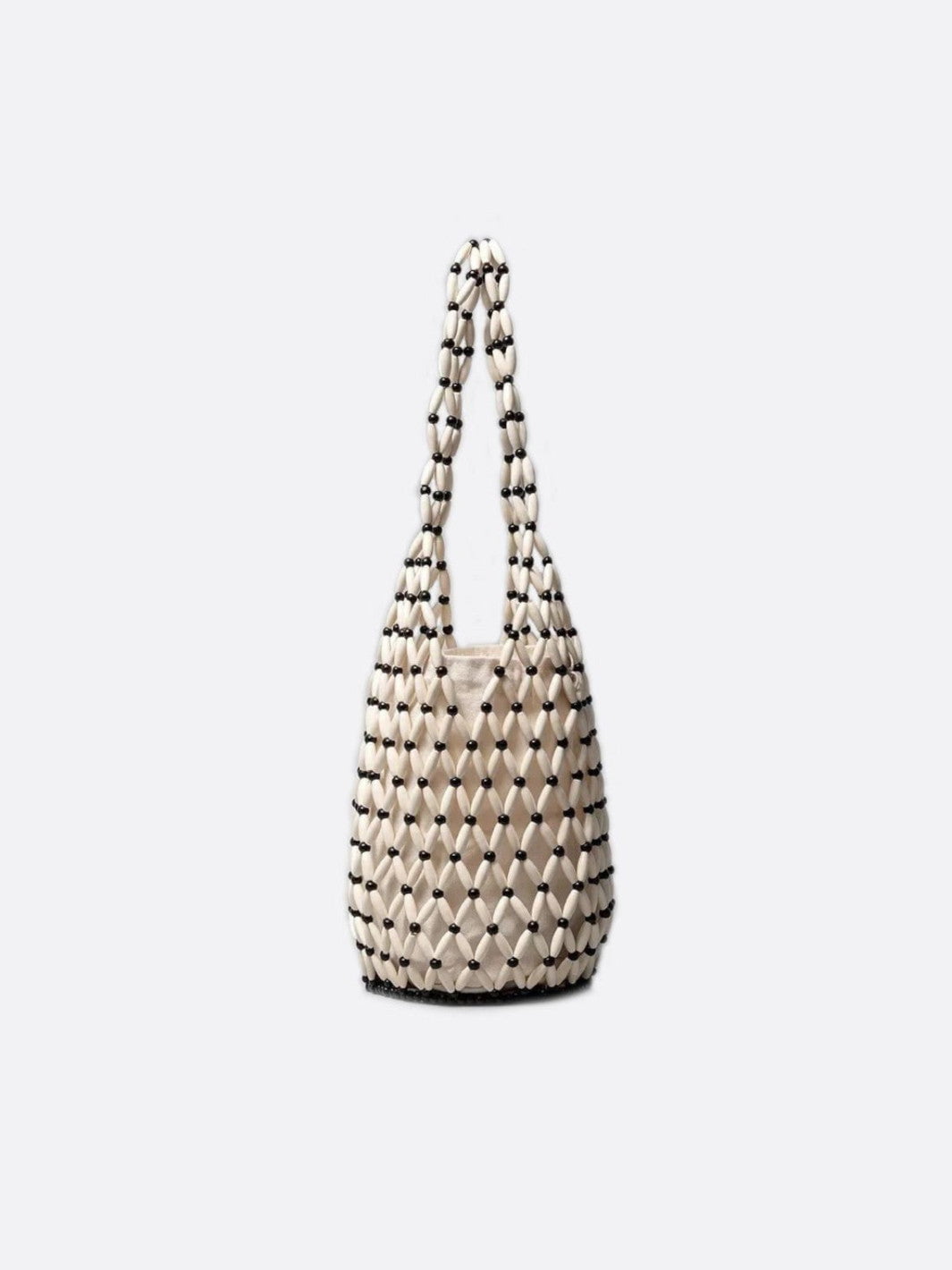 Wooden bead bag