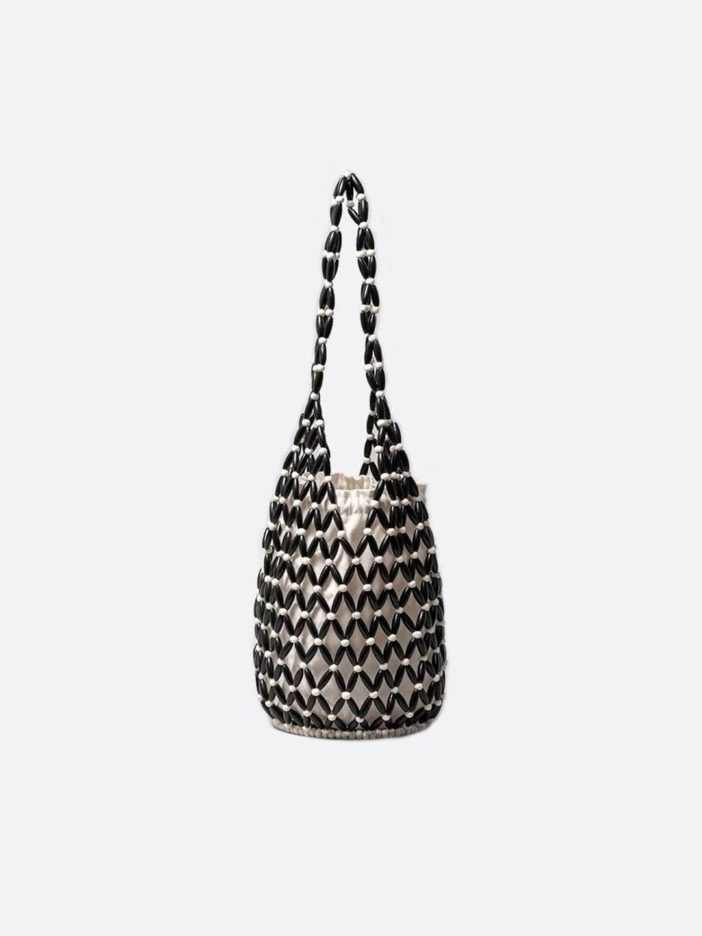 Wooden bead bag
