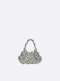 Flower-shaped beaded bag
