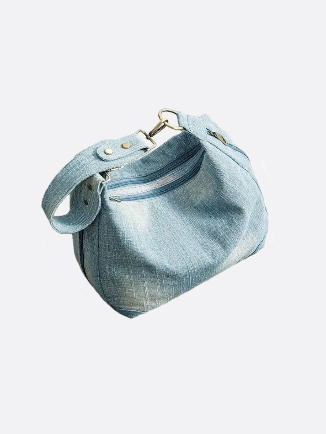 Denim shoulder bag