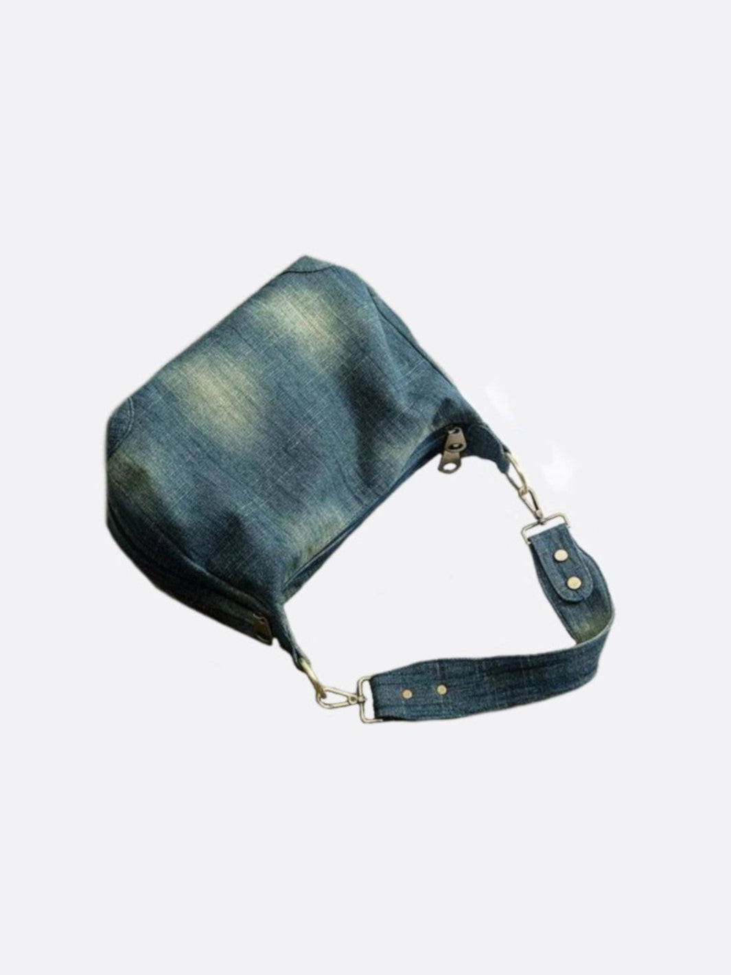 Denim shoulder bag
