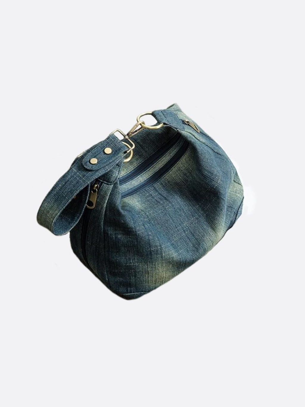 Denim shoulder bag