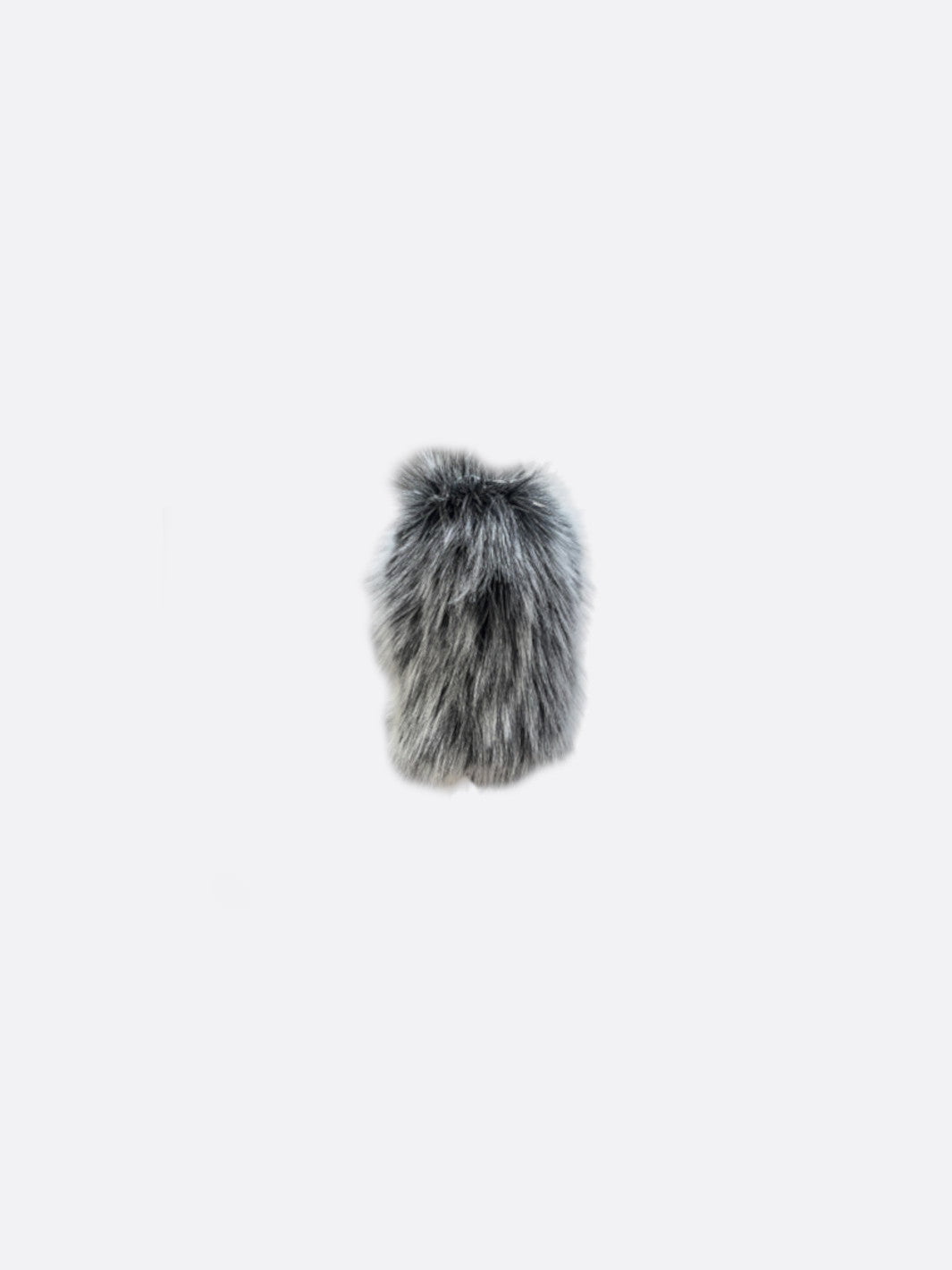 Faux fur shoulder bag