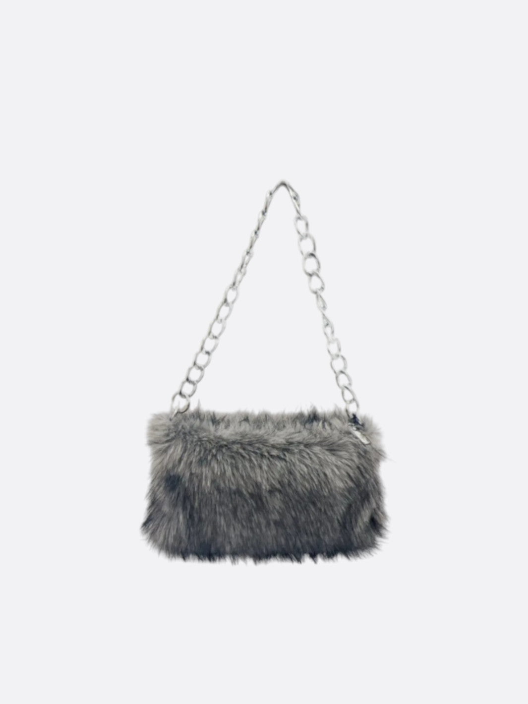 Faux fur shoulder bag