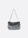 Faux fur shoulder bag