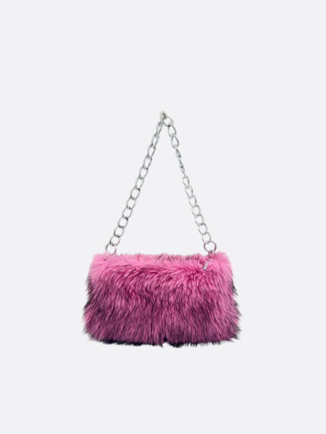 Faux fur shoulder bag