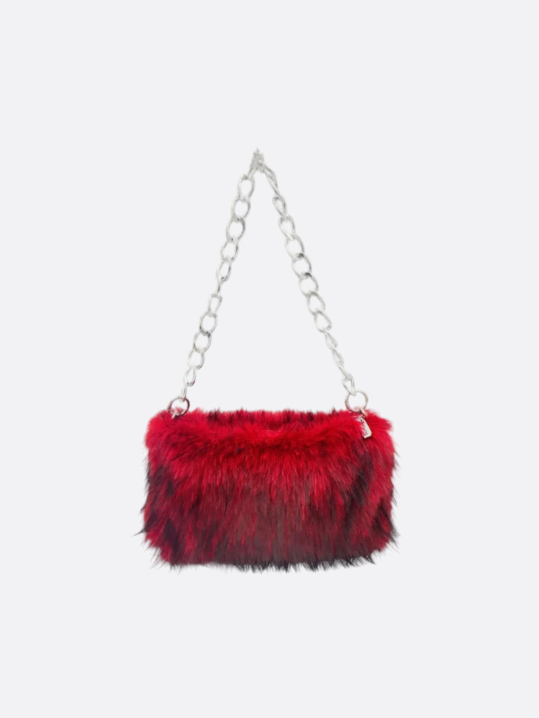 Faux fur shoulder bag