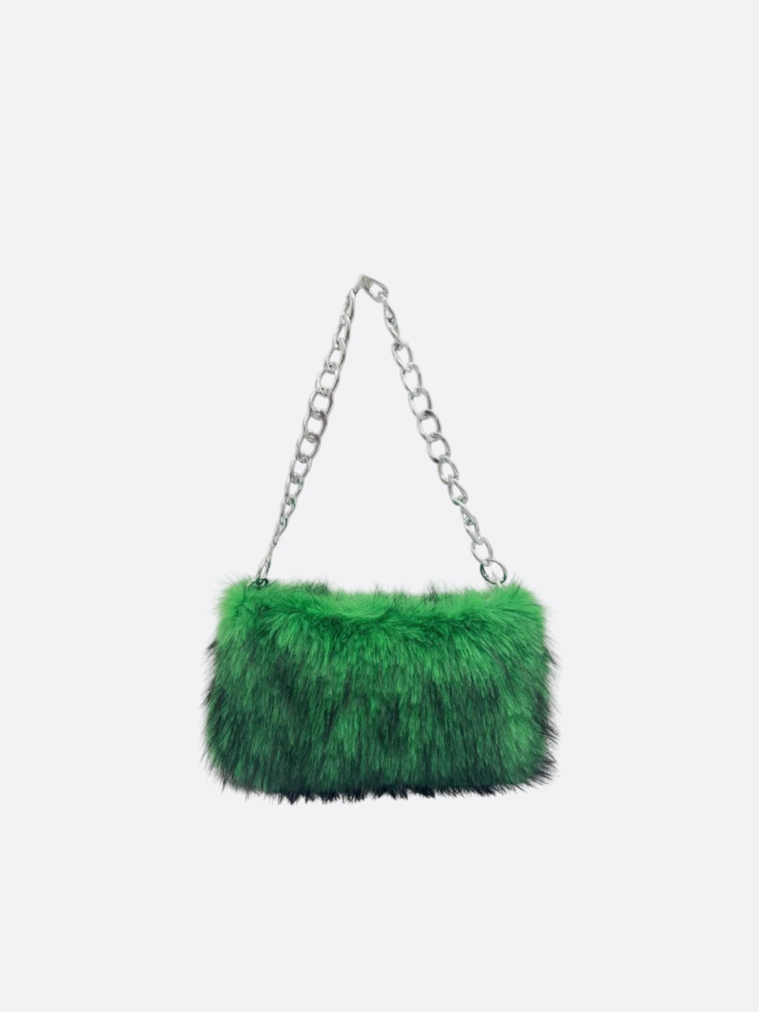 Faux fur shoulder bag