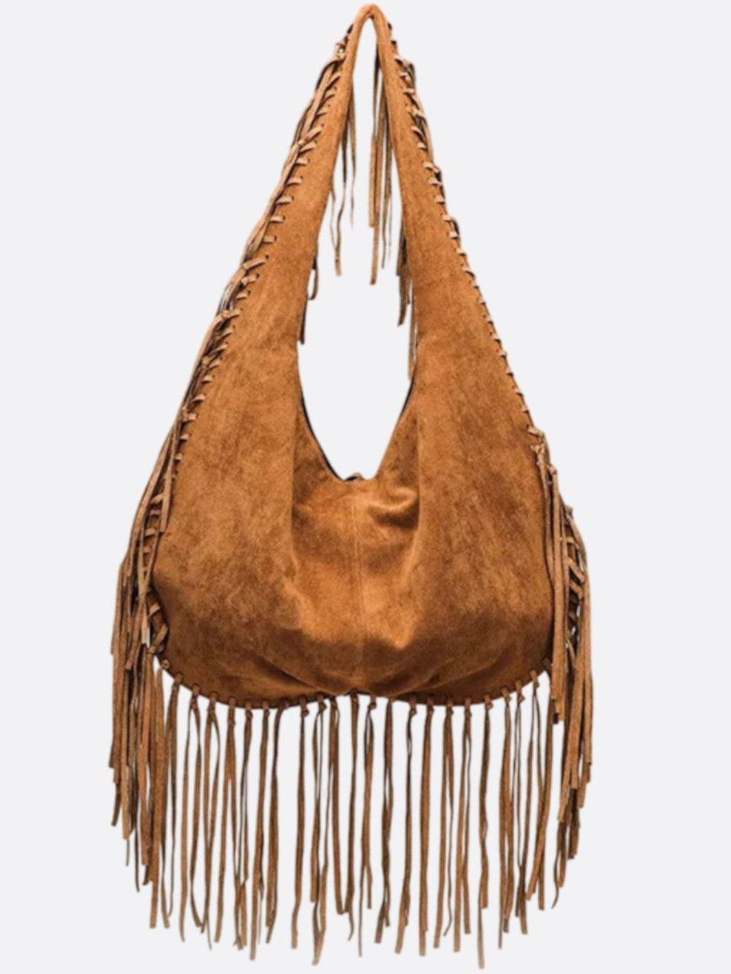 suede tote bag