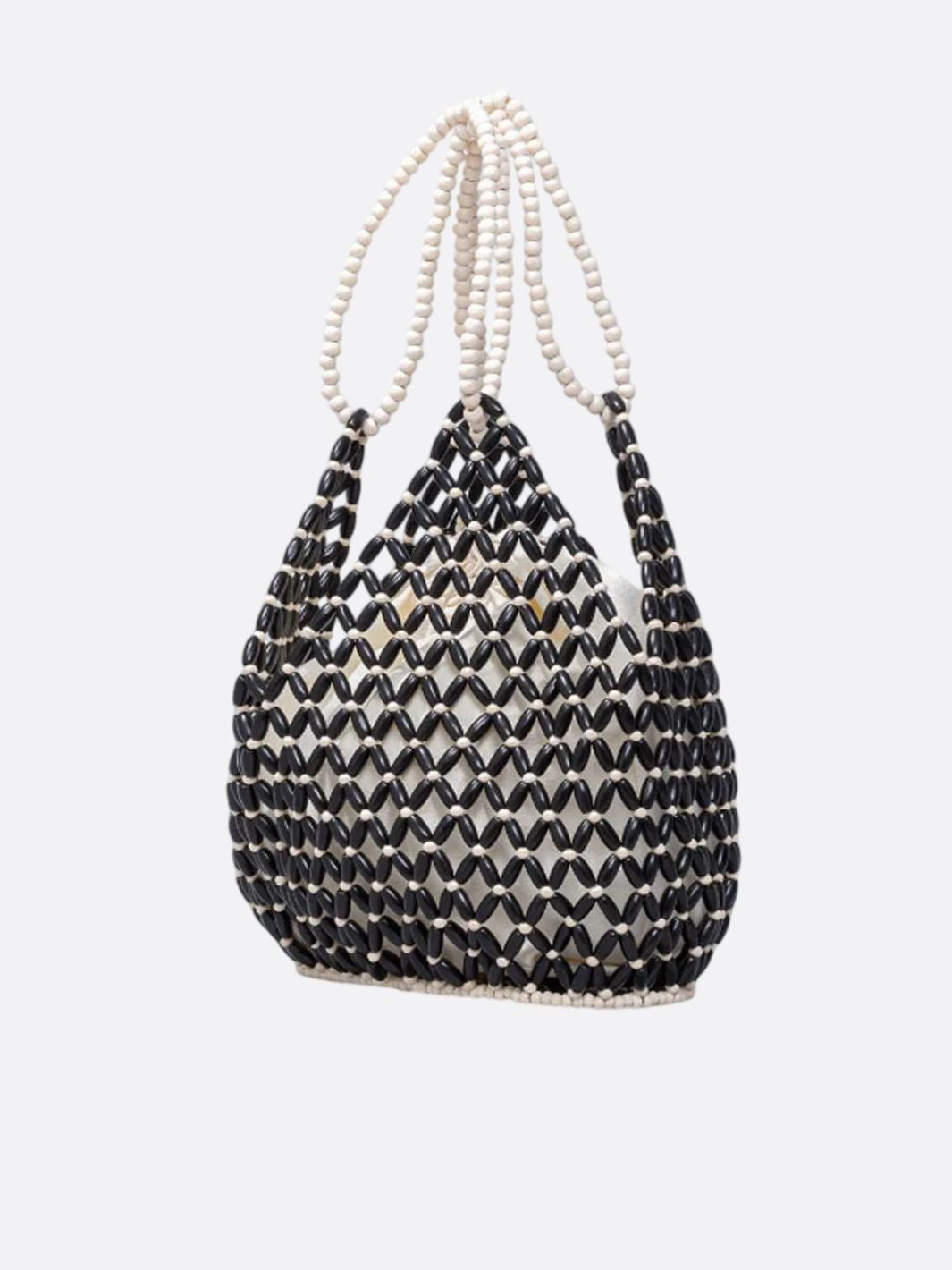 beaded tote bag