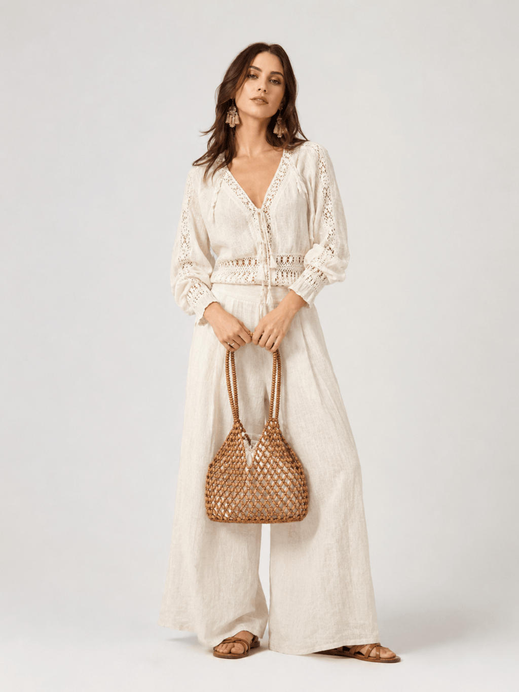 beaded tote bag