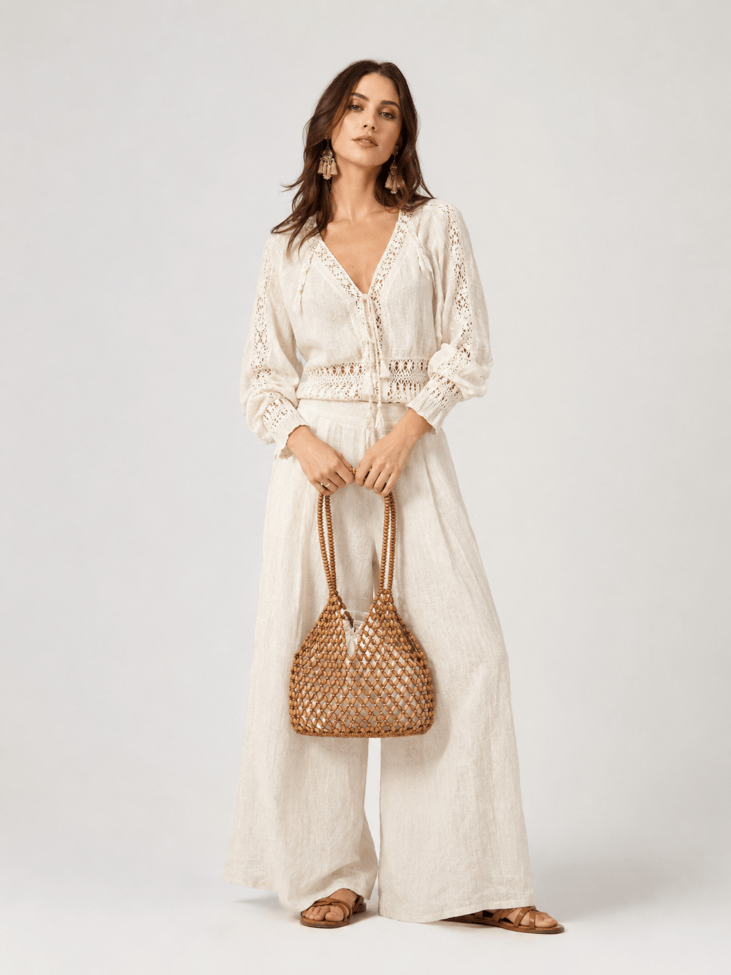 beaded tote bag