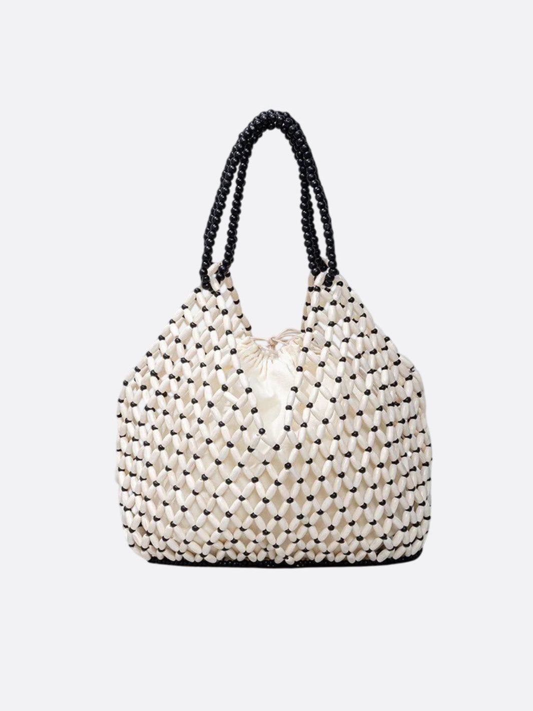 beaded tote bag
