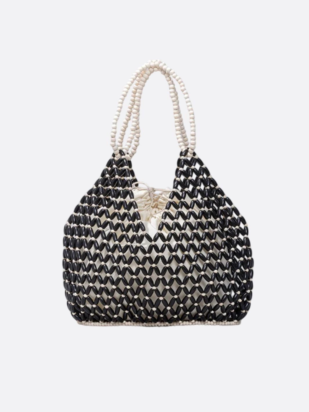 beaded tote bag