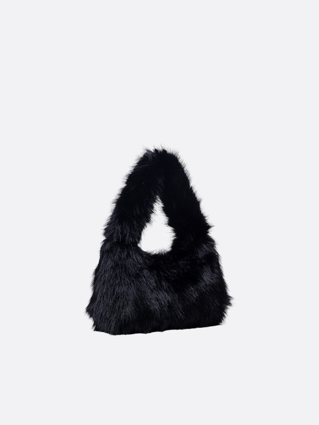 faux fur hobo bag