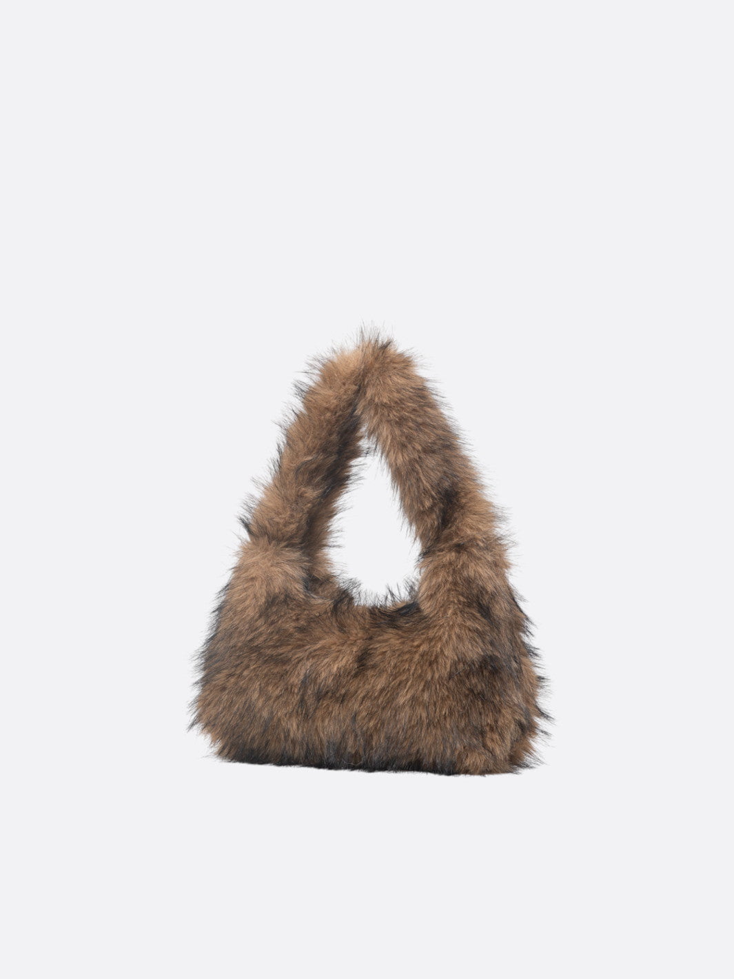 faux fur hobo bag