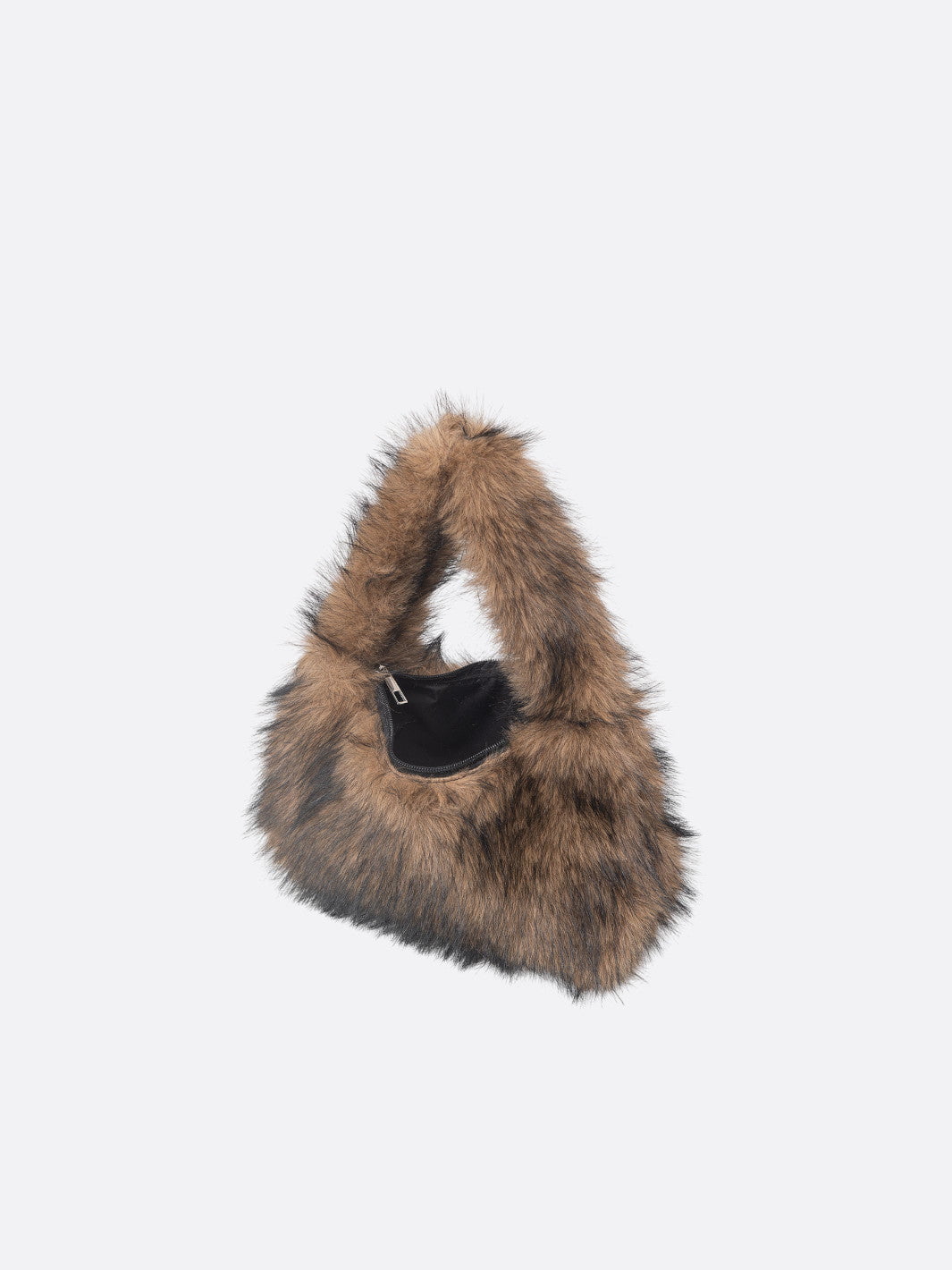 faux fur hobo bag