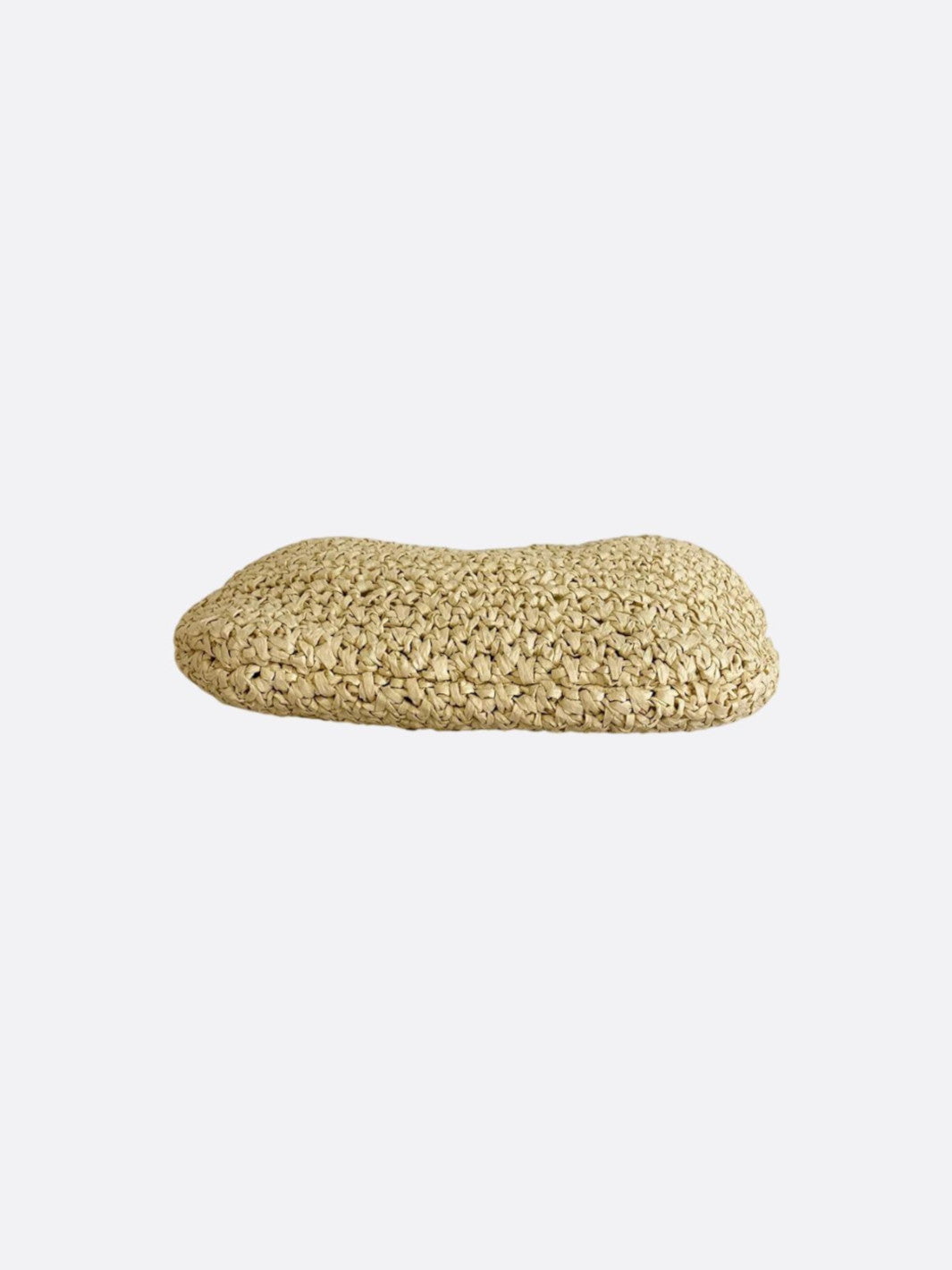 Woven straw hobo bag