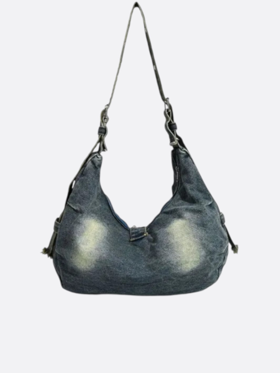 Studded denim bag