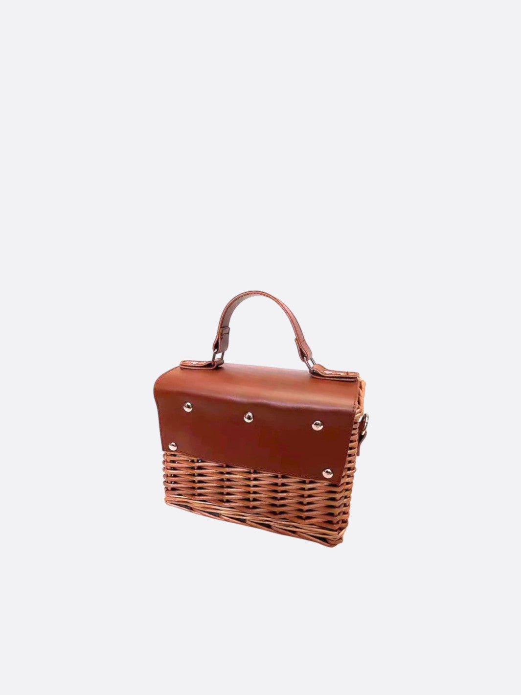 Rectangular rattan bag