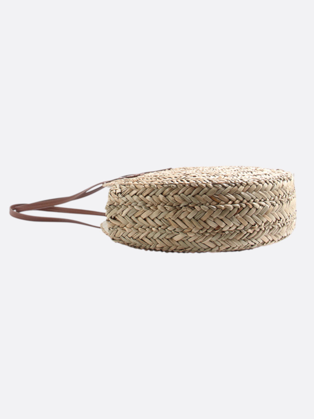 Round wicker bag