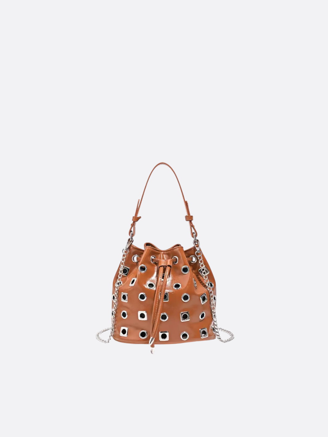 Bucket bag with eyelet