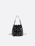 Bucket bag with eyelet