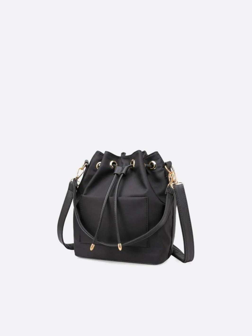 Canvas bucket bag