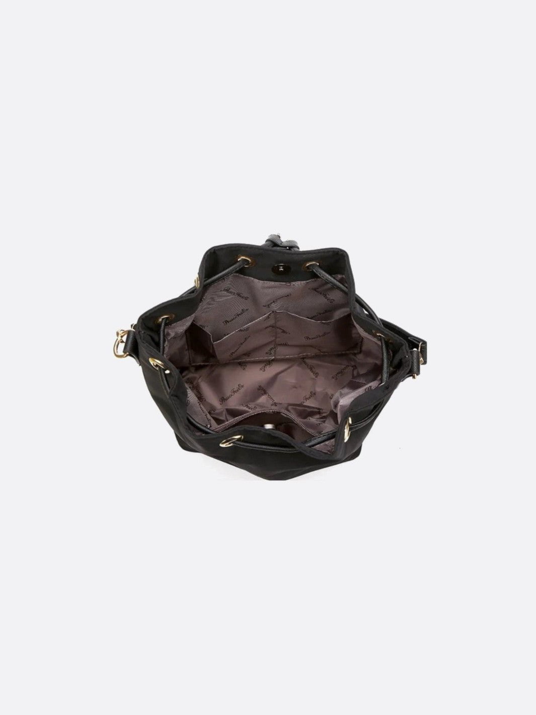 Canvas bucket bag