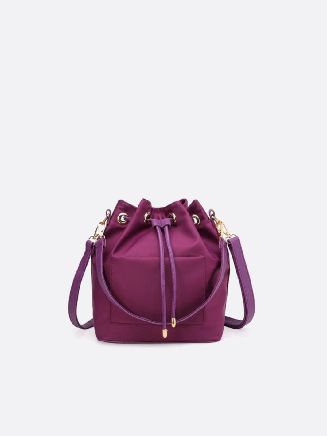 Canvas bucket bag
