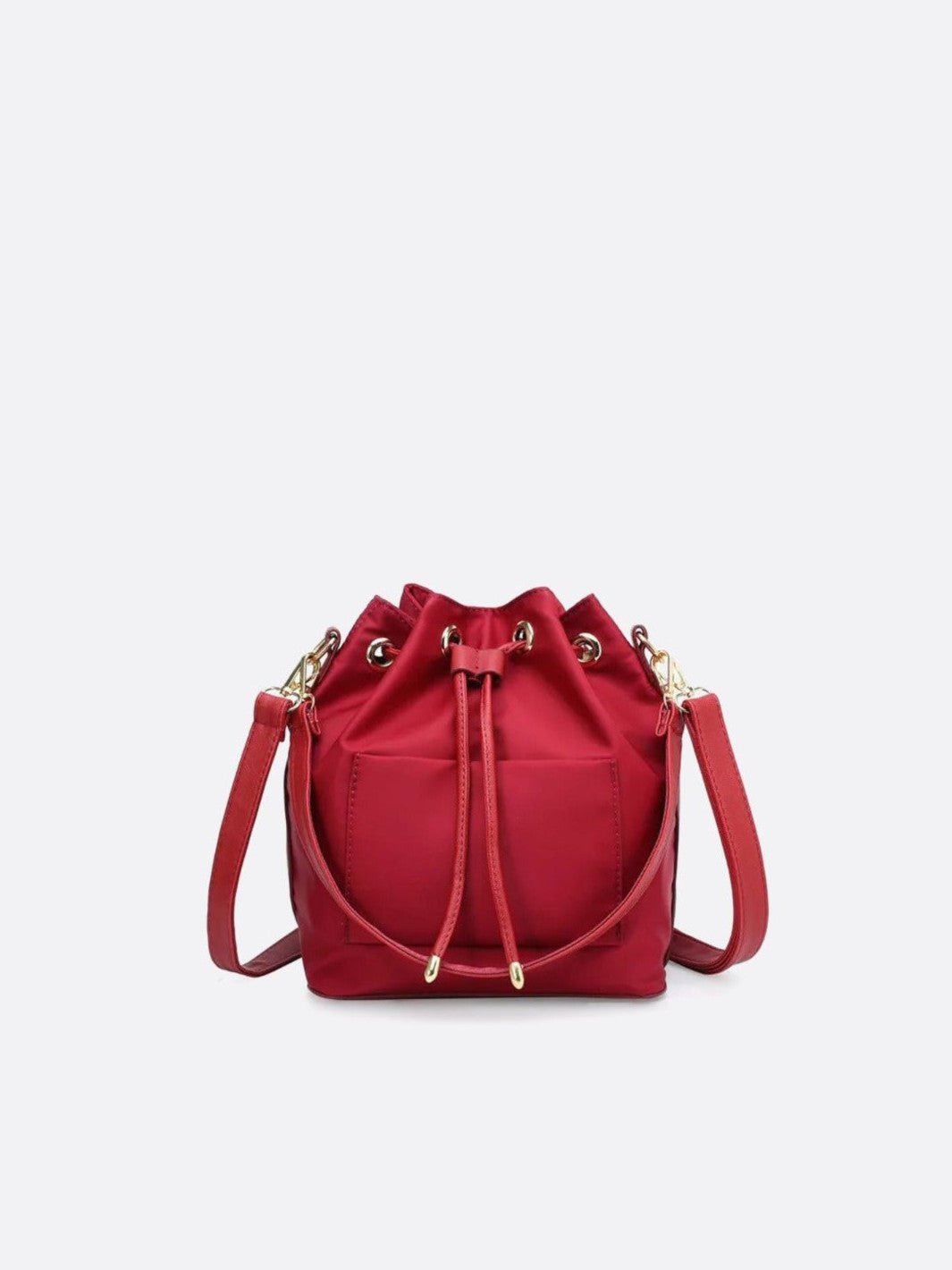Canvas bucket bag