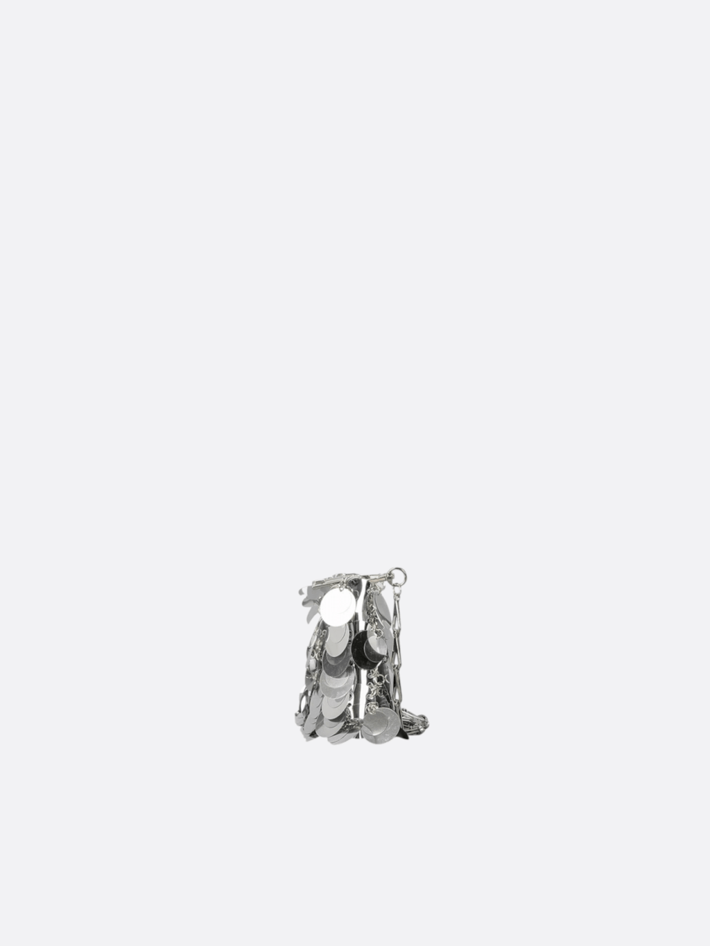 Silver sequin bag