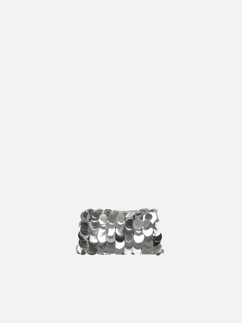 Silver sequin bag