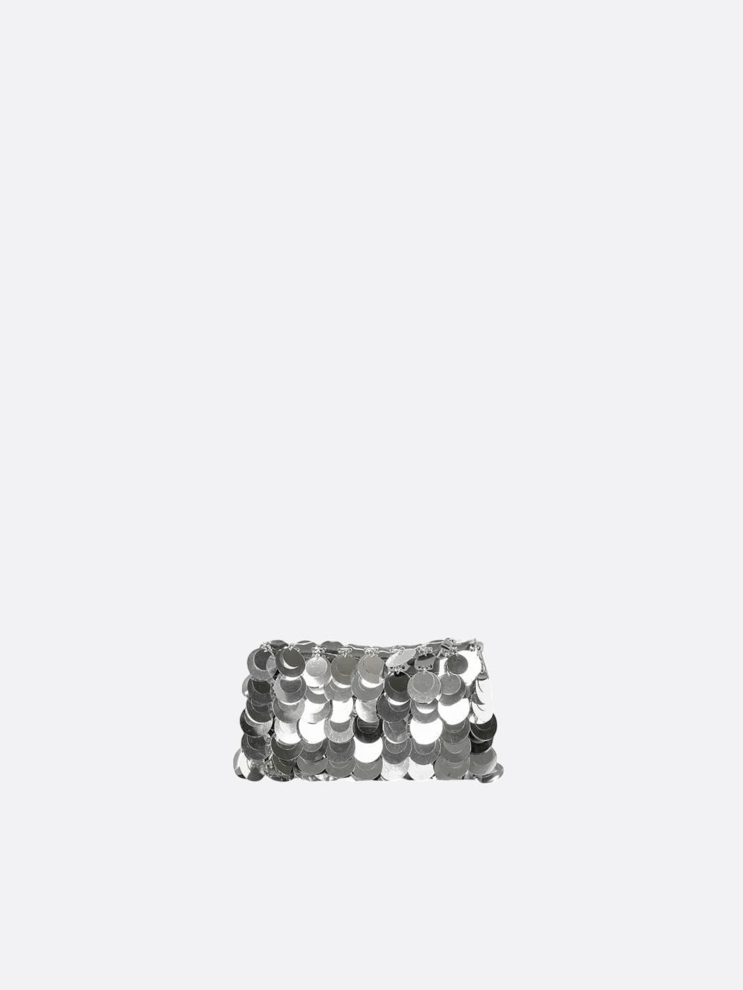 Silver sequin bag