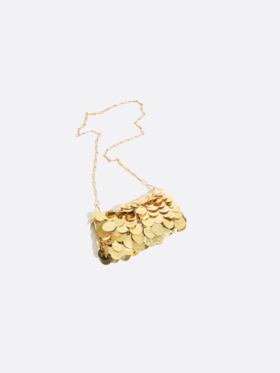 Gold sequin bag