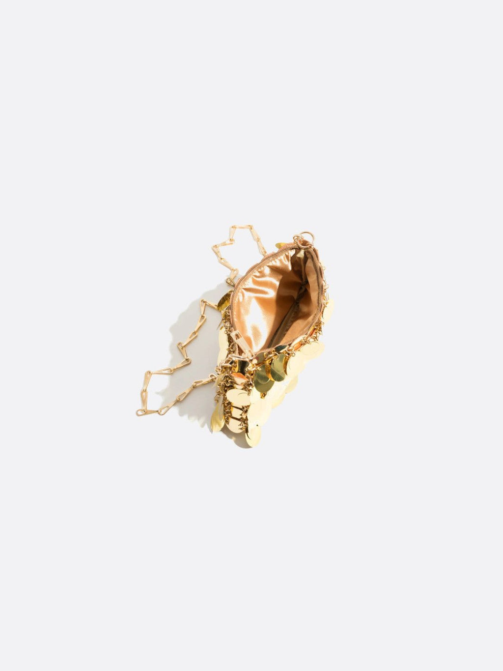 Gold sequin bag