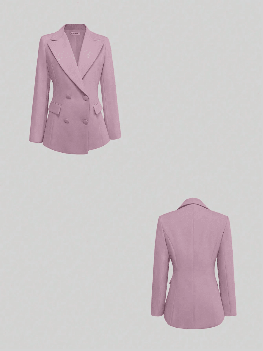 Lumière Set – Blazer, High-Neck Top, and Wide-Leg Pants