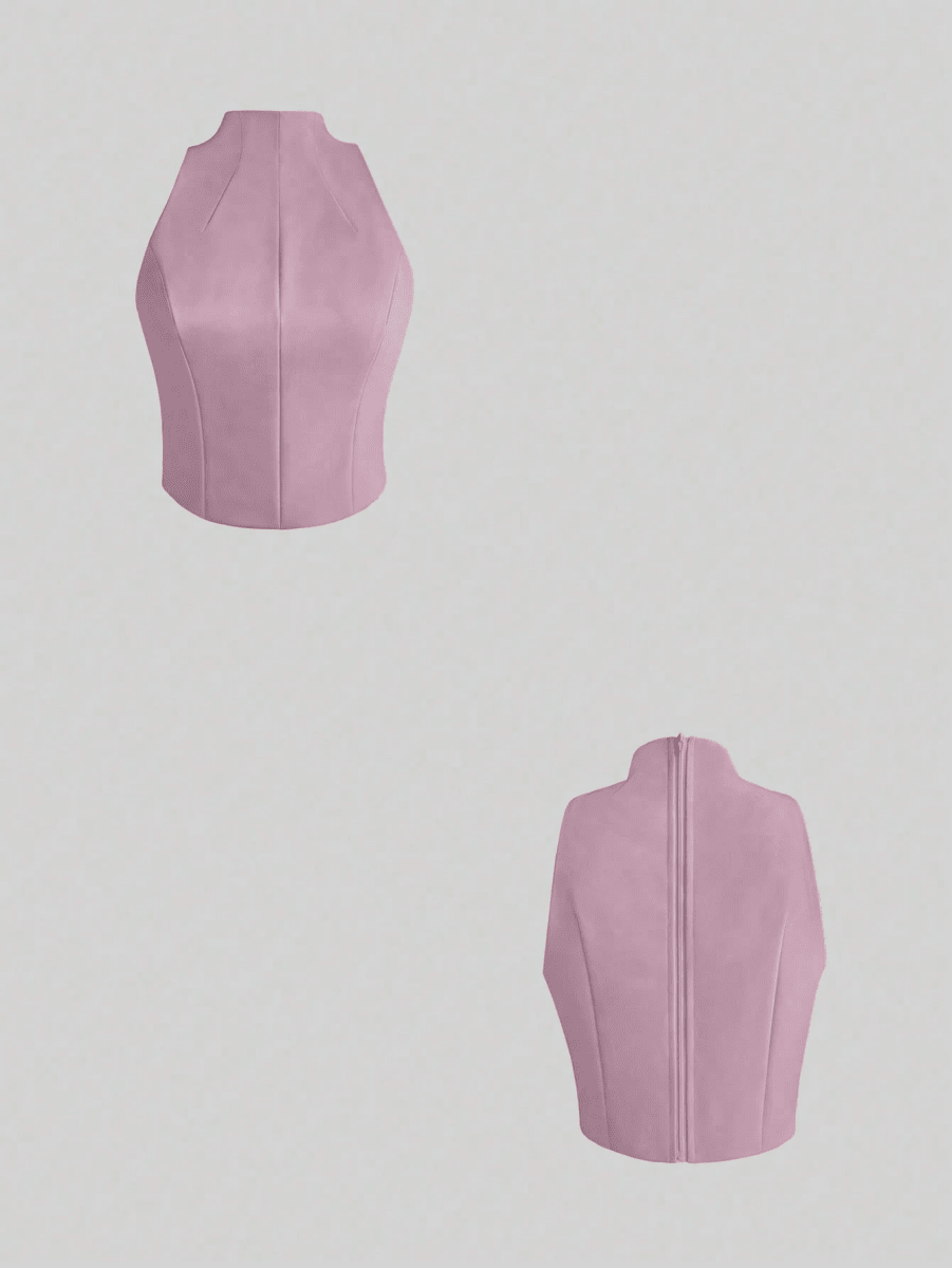 Lumière Set – Blazer, High-Neck Top, and Wide-Leg Pants