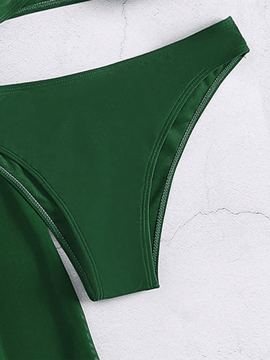 TriSolange Set – Bandeau Bikini with Semi-Transparent Bottoms