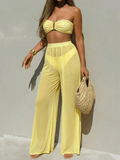 TriSolange Set – Bandeau Bikini with Semi-Transparent Bottoms