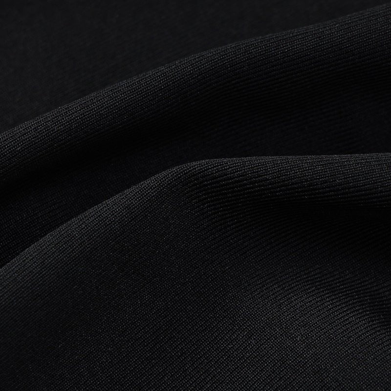 The Midnight Seduction | Solid Color Backless Long-Sleeve Bodycon Mini Dress
