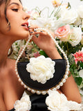 Belle Luxury, Glamorous,Elegant, Flower, Women Top Handle Bag