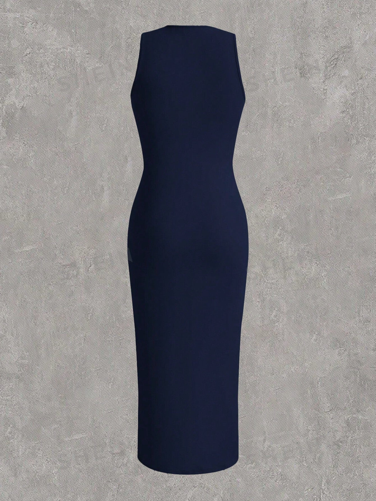 SHEIN EZwear Women's Plus Size Solid Knit Bodycon Dress